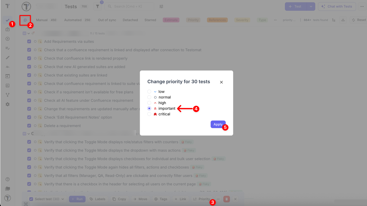 Bulk Assign Priority