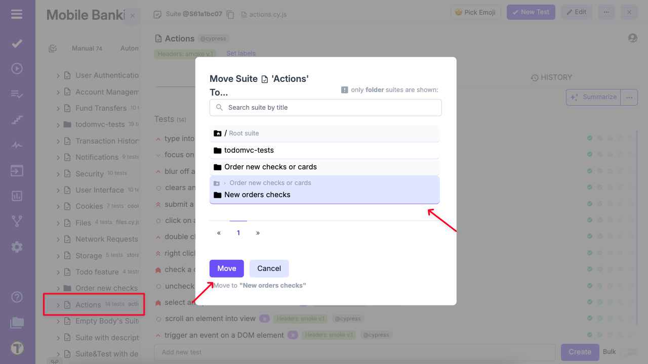 Alt Move tests button 
